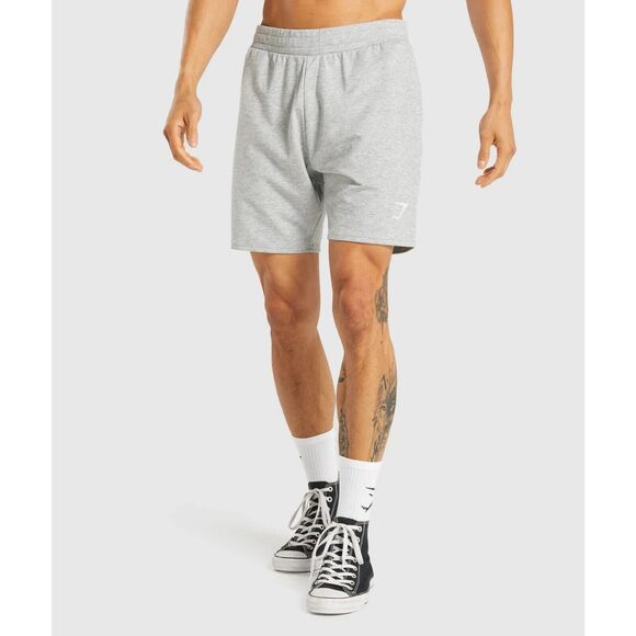 Gymshark A1A2N-GBCN-S-CJ1 Men's Sz S Gray Heather Essential Muscle Fit 7" Shorts - Picture 8 of 10